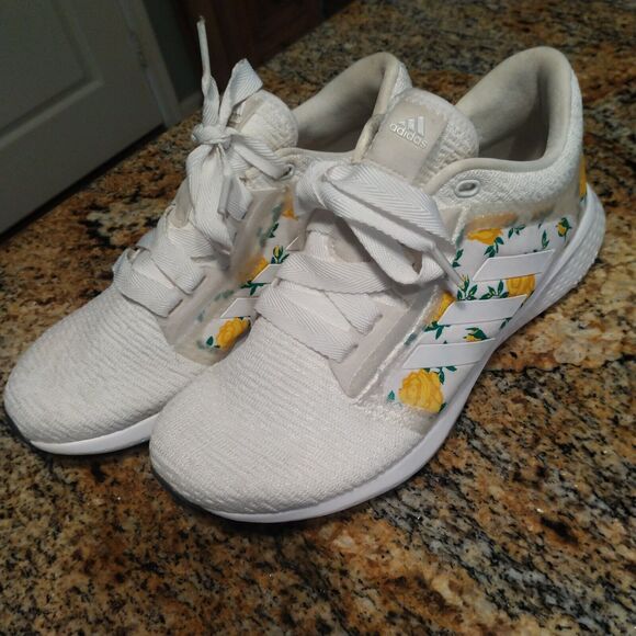 adidas Shoes - Rare Adidas Edge Lux 4 Floral White/Gold/Yellow Running Shoes FW9267 Womens US 6